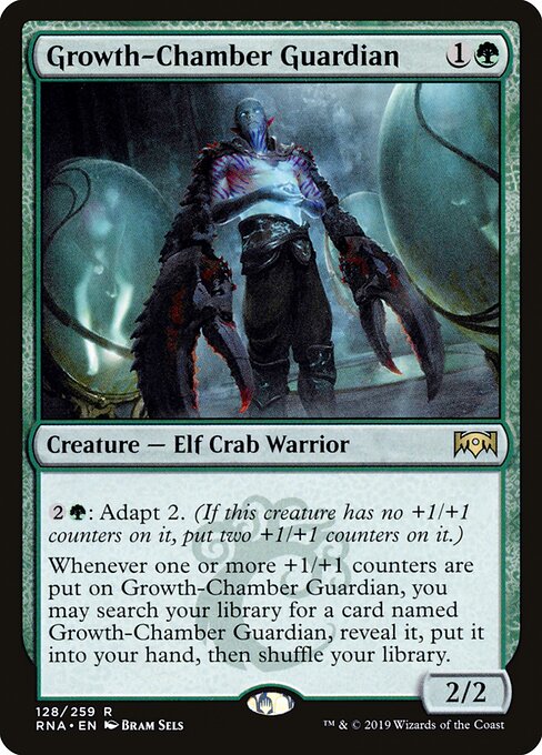 Guardião da Câmara de Crescimento (Growth-Chamber Guardian) - Ravnica Allegiance (#128) - Illustrated by Bram Sels - Magic: The Gathering Card