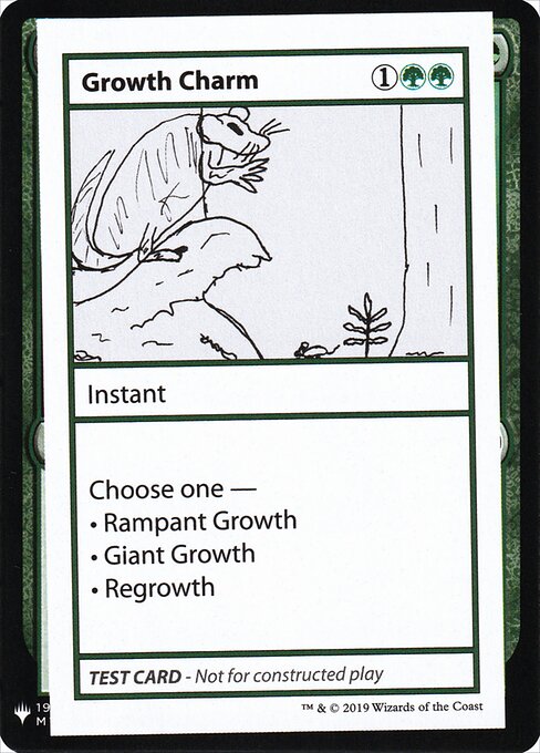 Growth Charm - Mystery Booster Playtest Cards 2019 (#77) - Illustrated by Chris Bellach - Magic: The Gathering Card
