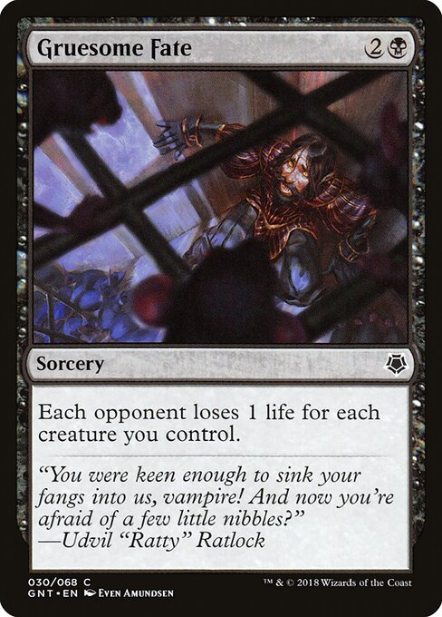 Gruesome Fate - Game Night Magic card