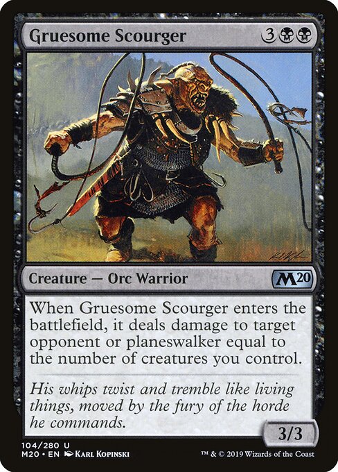 Gruesome Scourger - Core Set 2020 Magic card