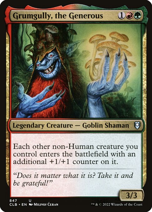 Grumgully, the Generous - Commander Legends: Battle for Baldur's Gate Magic card