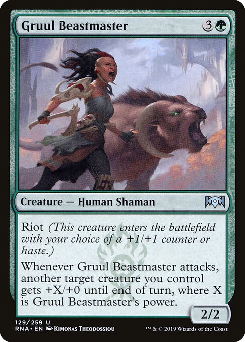 Gruul Beastmaster - Ravnica Allegiance Magic card