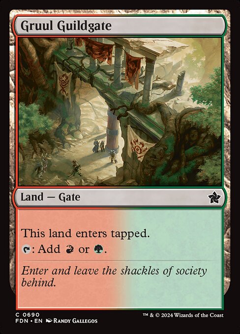 Gruul Guildgate - Foundations Magic card