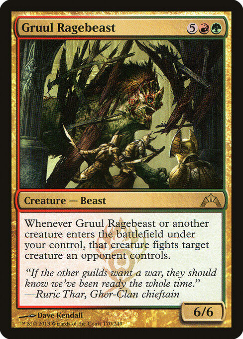Gruul Ragebeast - Gatecrash Magic card