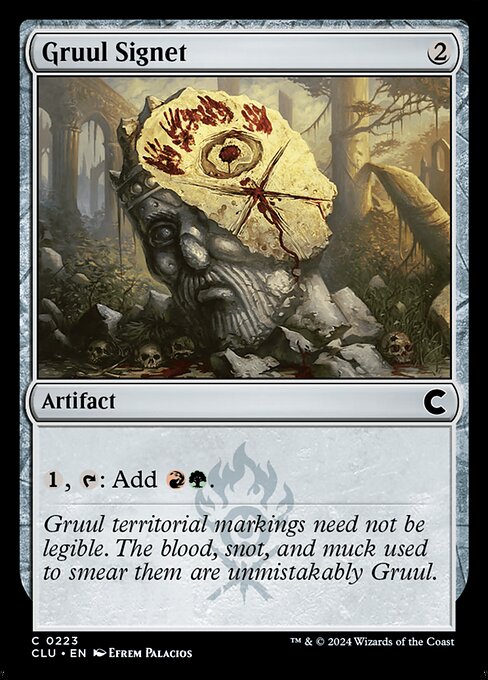 Gruul Signet - Ravnica: Clue Edition Magic card