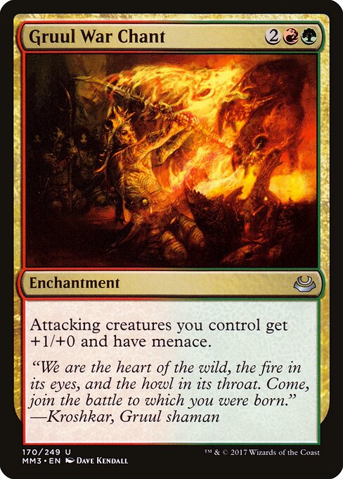 Gruul War Chant - Modern Masters 2017 Magic card