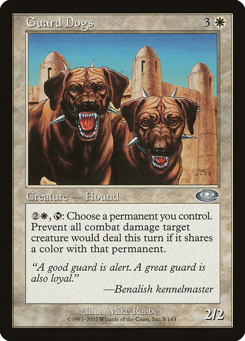 Guard Dogs - Planeshift Magic card
