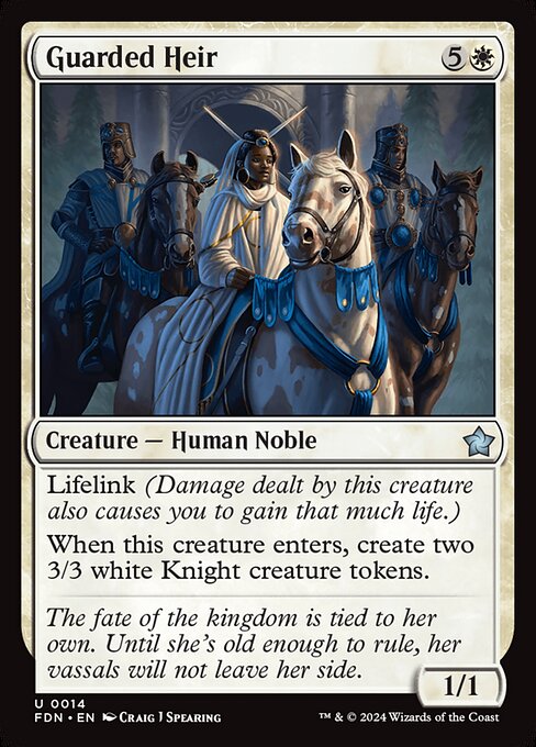 Guarded Heir - Foundations Magic card