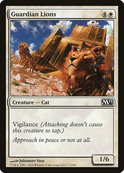Guardian Lions - Magic 2013 Magic card
