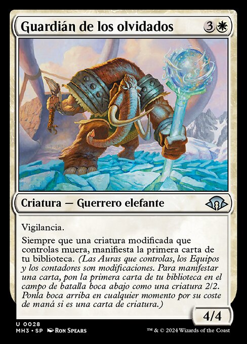 Hüter der Vergessenen (Guardian of the Forgotten) - Modern Horizons 3 (#28) - Illustrated by Ron Spears - Magic: The Gathering Card