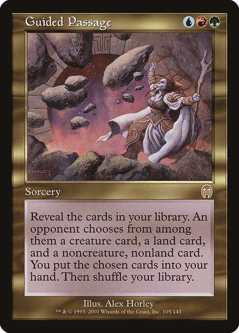 誘導路 (Guided Passage) - Apocalypse (#105) - Illustrated by Alex Horley-Orlandelli - Magic: The Gathering Card