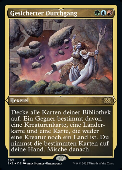 Gesicherter Durchgang (Guided Passage) - Double Masters 2022 (#503) - Illustrated by Alex Horley-Orlandelli - Magic: The Gathering Card