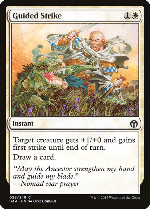 Guided Strike - Iconic Masters Magic card