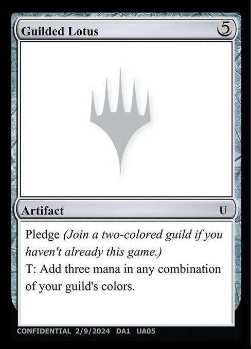 Guilded Lotus - Unknown Event (#UA05b) - Magic: The Gathering Card