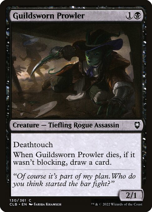 Guildsworn Prowler - Commander Legends: Battle for Baldur's Gate Magic card