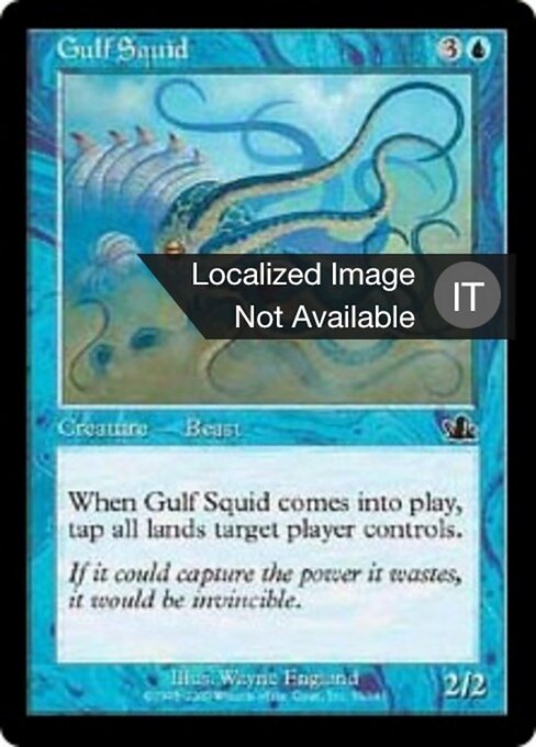 Gulf Squid - Prophecy (#35) - Illustrated by Wayne England - Magic: The Gathering Card