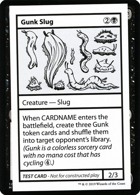 Gunk Slug - Mystery Booster Playtest Cards 2021 (#43) - Illustrated by Casey Gustafson - Magic: The Gathering Card