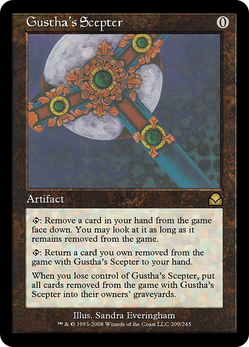 Gustha's Scepter - Masters Edition II Magic card