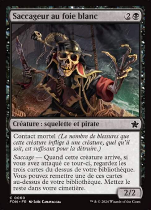 腑抜けの略奪者 (Gutless Plunderer) - Foundations (#60) - Illustrated by Loïc Canavaggia - Magic: The Gathering Card