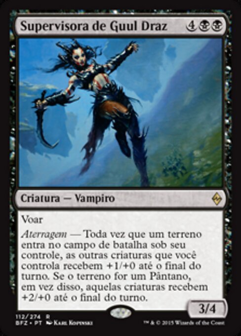 Brigadière de Guul Draz (Guul Draz Overseer) - Battle for Zendikar (#112) - Illustrated by Karl Kopinski - Magic: The Gathering Card