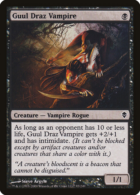 Guul Draz Vampire - Zendikar Magic card