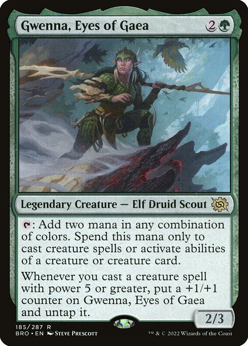 Gwenna, Eyes of Gaea - The Brothers' War Magic card