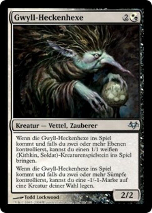 Maga errante gwyllion (Gwyllion Hedge-Mage) - Eventide (#89) - Illustrated by Todd Lockwood - Magic: The Gathering Card