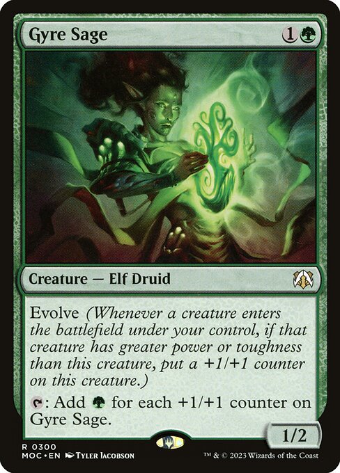 Gyre Sage - March of the Machine Commander Magic card