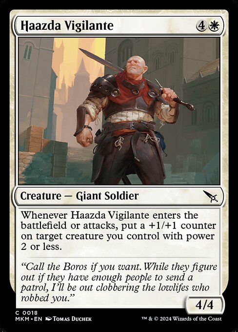 Haazda Vigilante - Murders at Karlov Manor Magic card