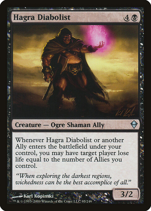 Hagra Diabolist - Zendikar Magic card