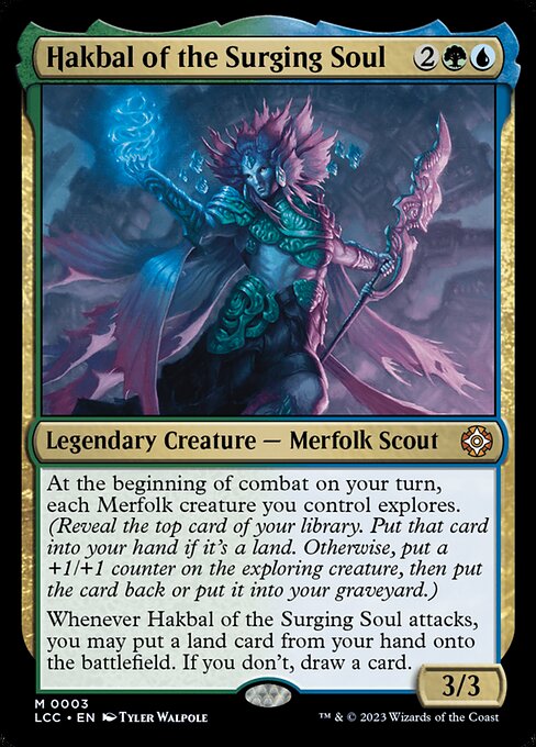 Hakbal of the Surging Soul - The Lost Caverns of Ixalan Commander Magic card