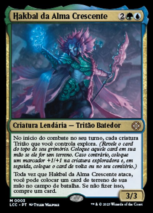 Hakbal, el Alma Creciente (Hakbal of the Surging Soul) - The Lost Caverns of Ixalan Commander (#3) - Illustrated by Tyler Walpole - Magic: The Gathering Card