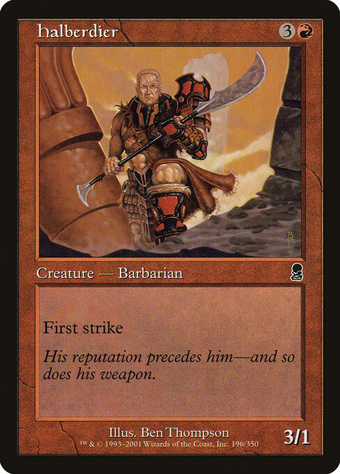 Halberdier - Odyssey Magic card