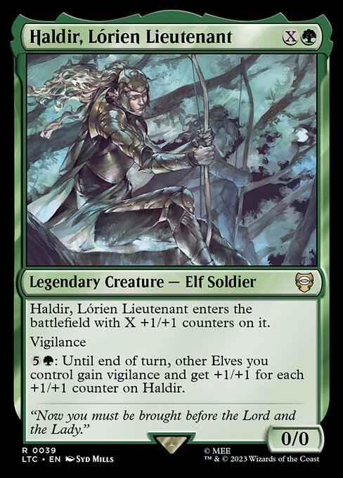 Haldir, Lórien Lieutenant - Tales of Middle-earth Commander Magic card