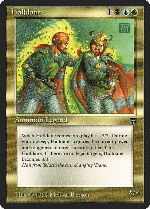 Halfdane - Legends (#229) - Illustrated by Melissa A. Benson - Magic: The Gathering Card