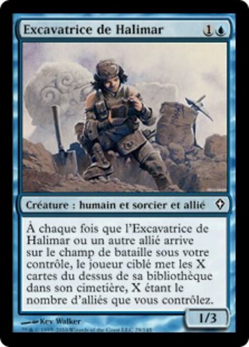 哈利玛开挖人 (Halimar Excavator) - Worldwake (#29) - Illustrated by Kev Walker - Magic: The Gathering Card