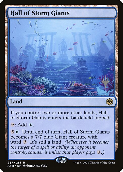 폭풍 거인의 전당 (Hall of Storm Giants) - Adventures in the Forgotten Realms (#354) - Illustrated by Alex Stone - Magic: The Gathering Card