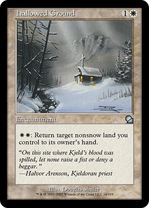 Hallowed Ground - Masters Edition Magic card
