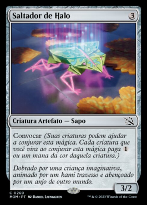 金圆跳蛙 (Halo Hopper) - March of the Machine (#260) - Illustrated by Daniel Ljunggren - Magic: The Gathering Card
