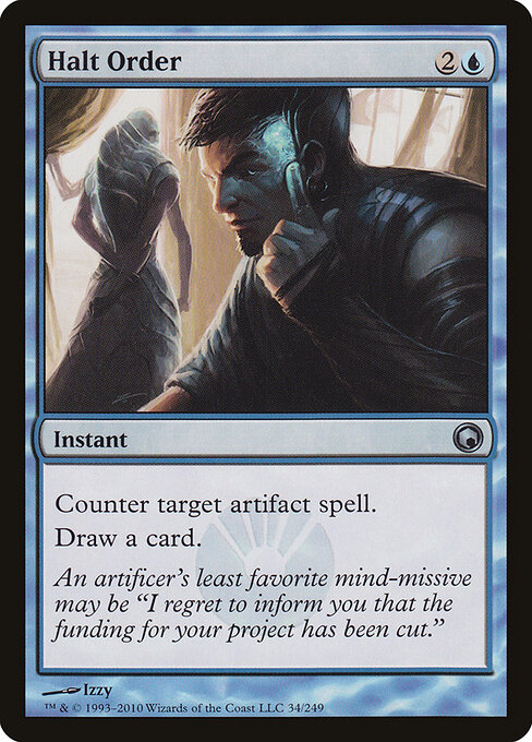 Halt Order - Scars of Mirrodin Magic card