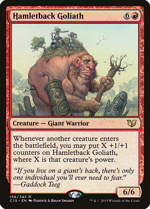 Golia Borgogibboso (Hamletback Goliath) - Commander 2015 (#156) - Illustrated by Paolo Parente & Brian Snõddy - Magic: The Gathering Card