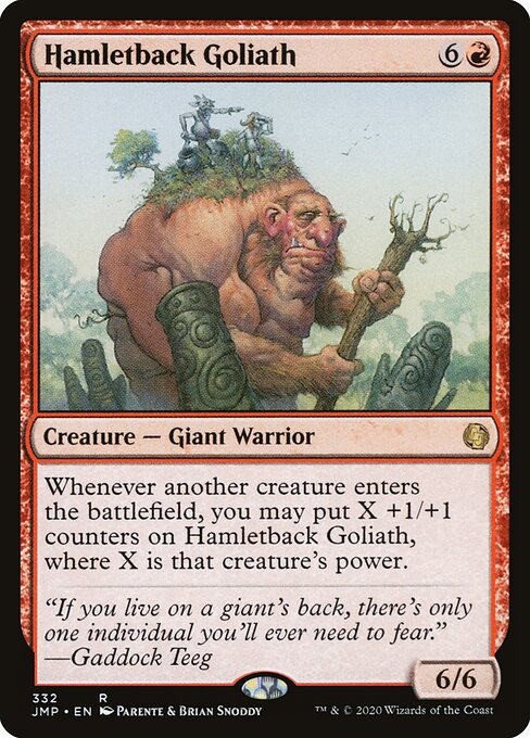 Hamletback Goliath - Jumpstart (#332) - Illustrated by Paolo Parente & Brian Snõddy - Magic: The Gathering Card