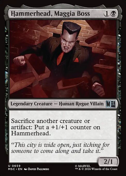 Hammerhead, Maggia Boss - Marvel Super Heroes Commander Magic card