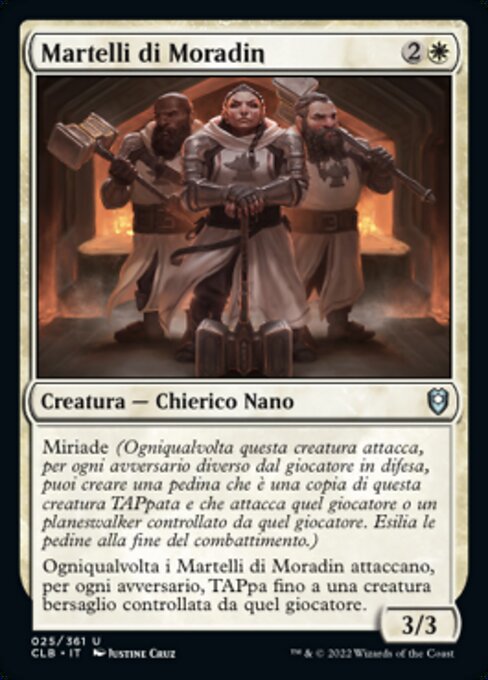 Martelli di Moradin (Hammers of Moradin) - Commander Legends: Battle for Baldur's Gate (#25) - Illustrated by Justine Cruz - Magic: The Gathering Card