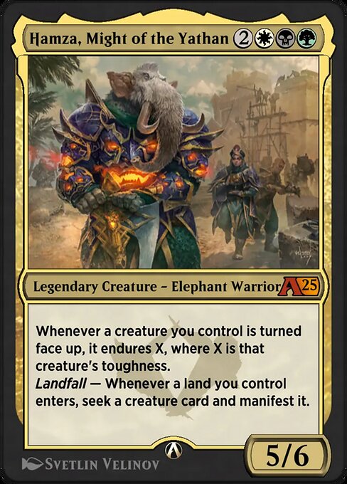 Hamza, Might of the Yathan - Alchemy: Tarkir (#21) - Illustrated by Svetlin Velinov - Magic: The Gathering Card