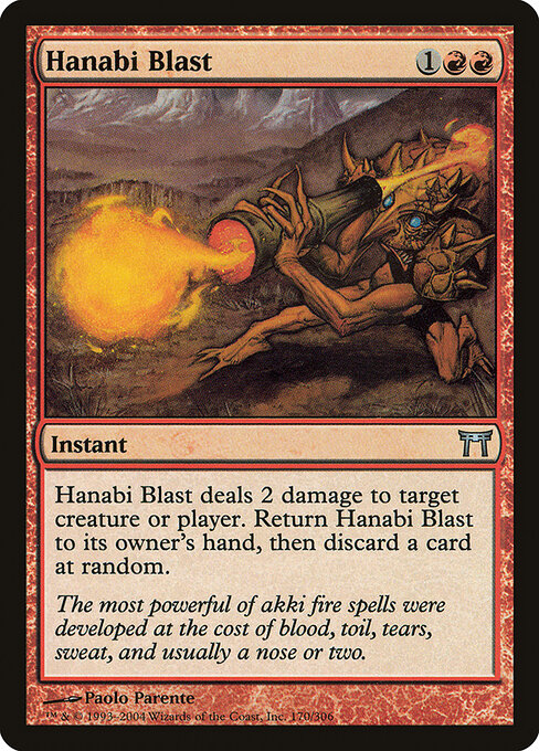 Hanabi Blast - Champions of Kamigawa Magic card