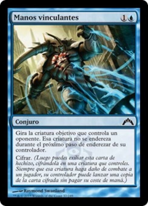 Mains d'emprisonnement (Hands of Binding) - Gatecrash (#37) - Illustrated by Raymond Swanland - Magic: The Gathering Card