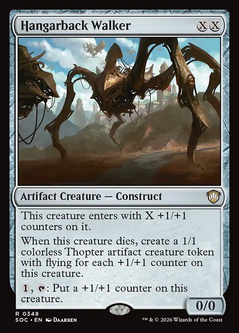 Hangarback Walker - Secrets of Strixhaven Commander Magic card