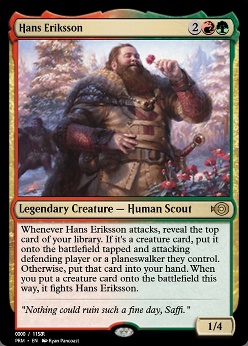 Hans Eriksson - Magic Online Promos (#86218) - Illustrated by Ryan Pancoast - Magic: The Gathering Card