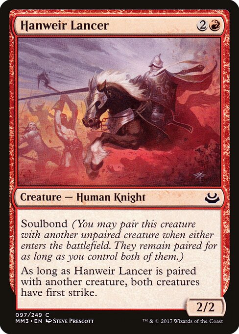 Hanweir Lancer - Modern Masters 2017 Magic card